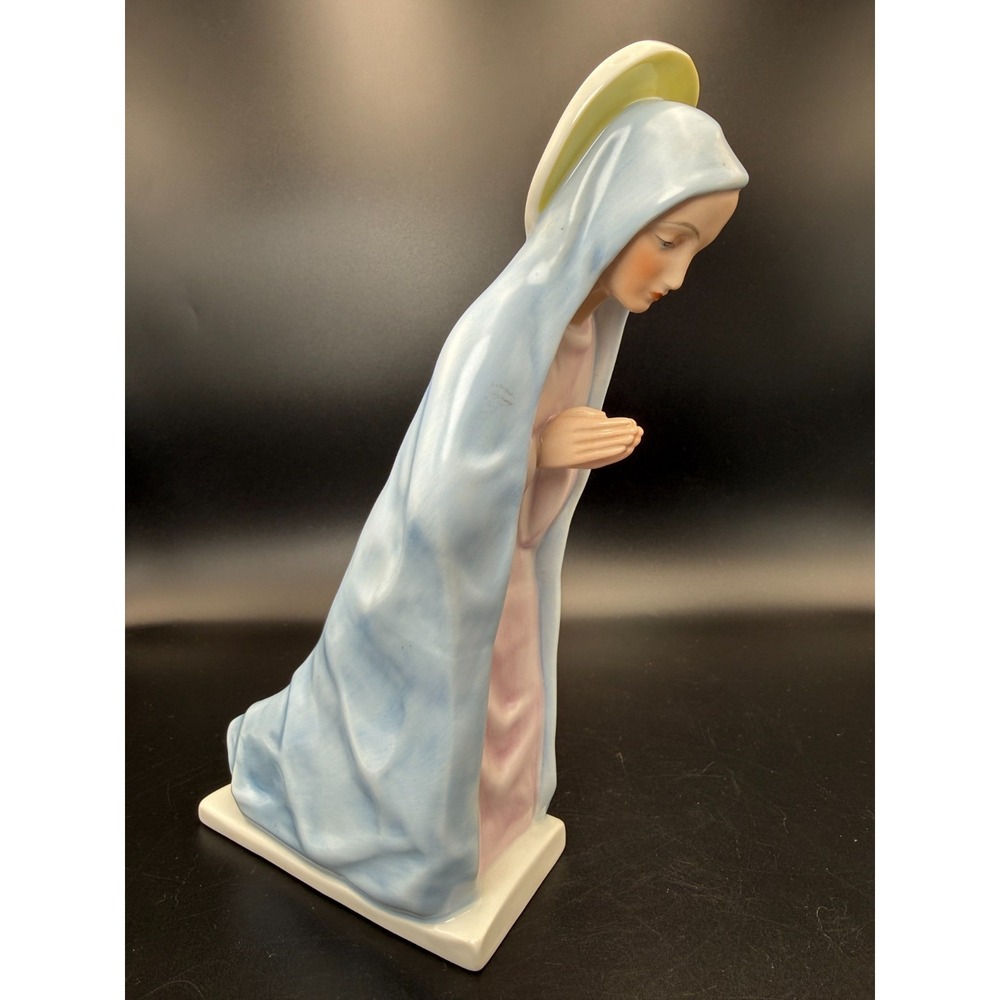 Vintage Herend Hungary Madonna Virgin Mary Figurine 5630 Hand Painted 10"H- MINT
